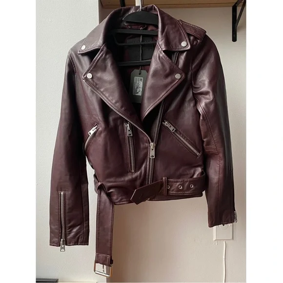 All Saints Balfern Leather Biker Jacket